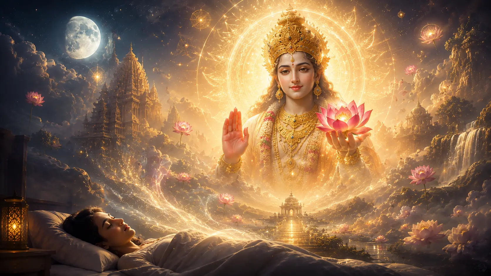 Dream of Seeing a Lotus in the Hands of a Deity