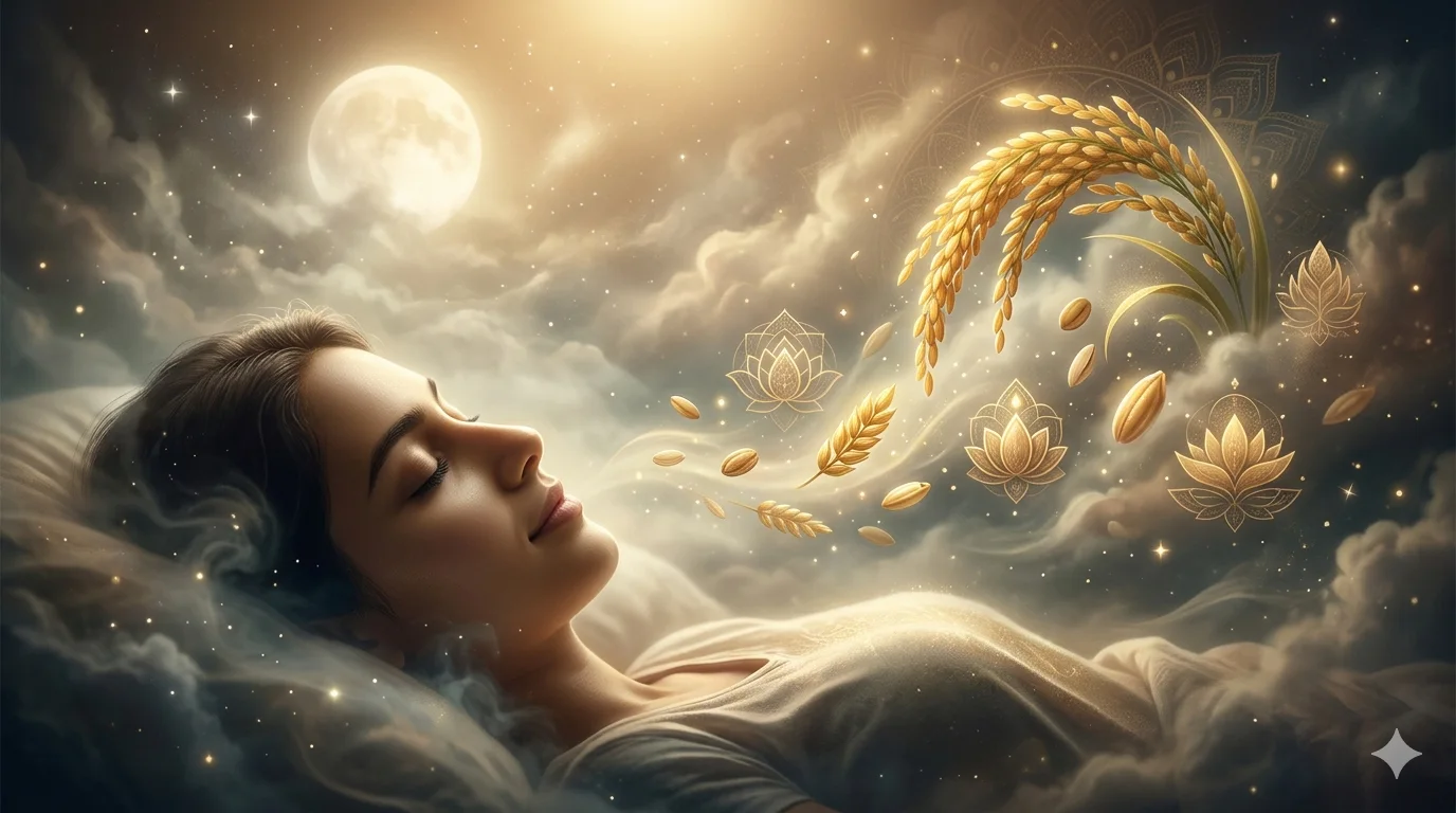 Dream of Receiving Food Grain in a Dream Dream of Receiving Food Grain in a Dream