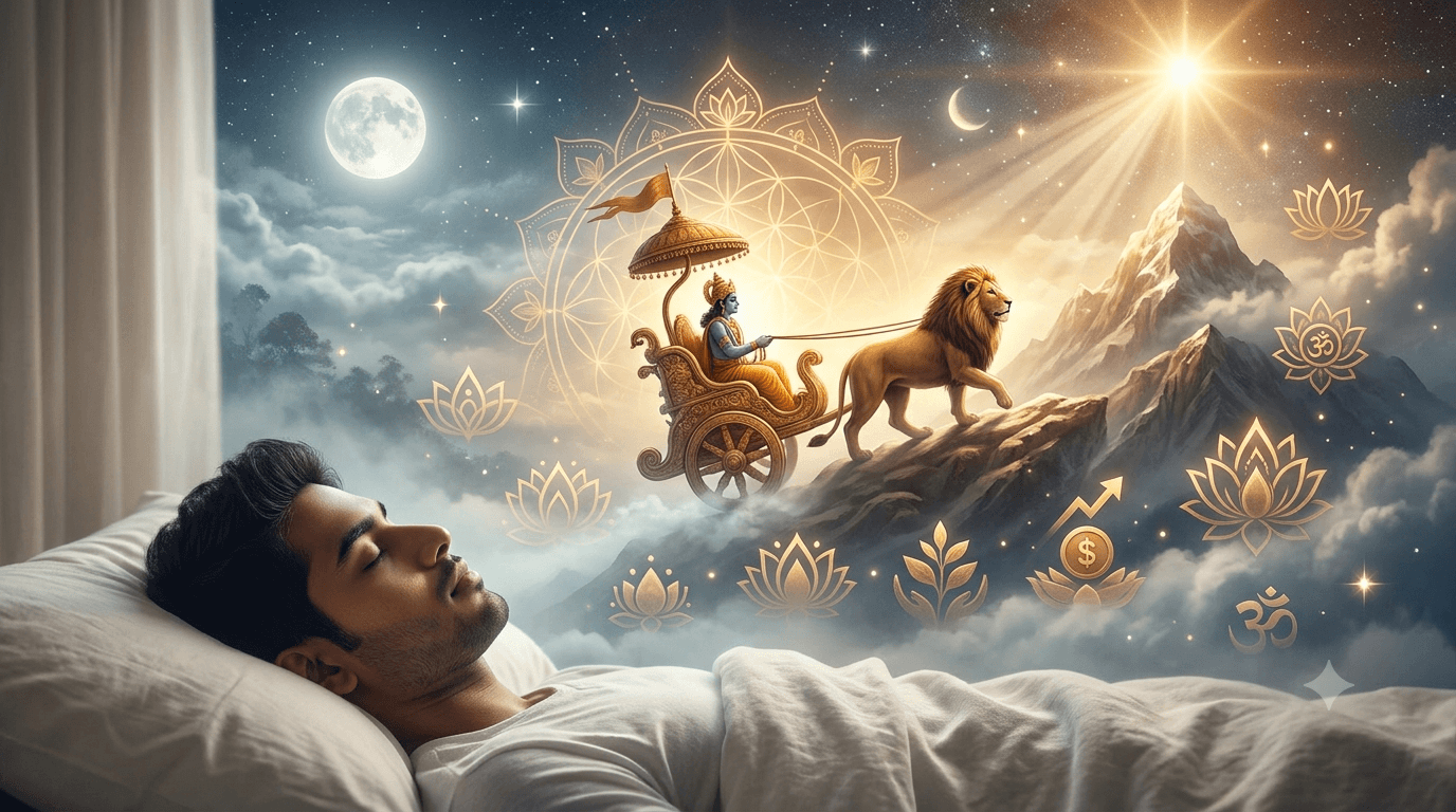 Home 1 Dream of Ascending a Mountain in a Lion-Drawn Chariot – Traditional Meaning and Interpretation