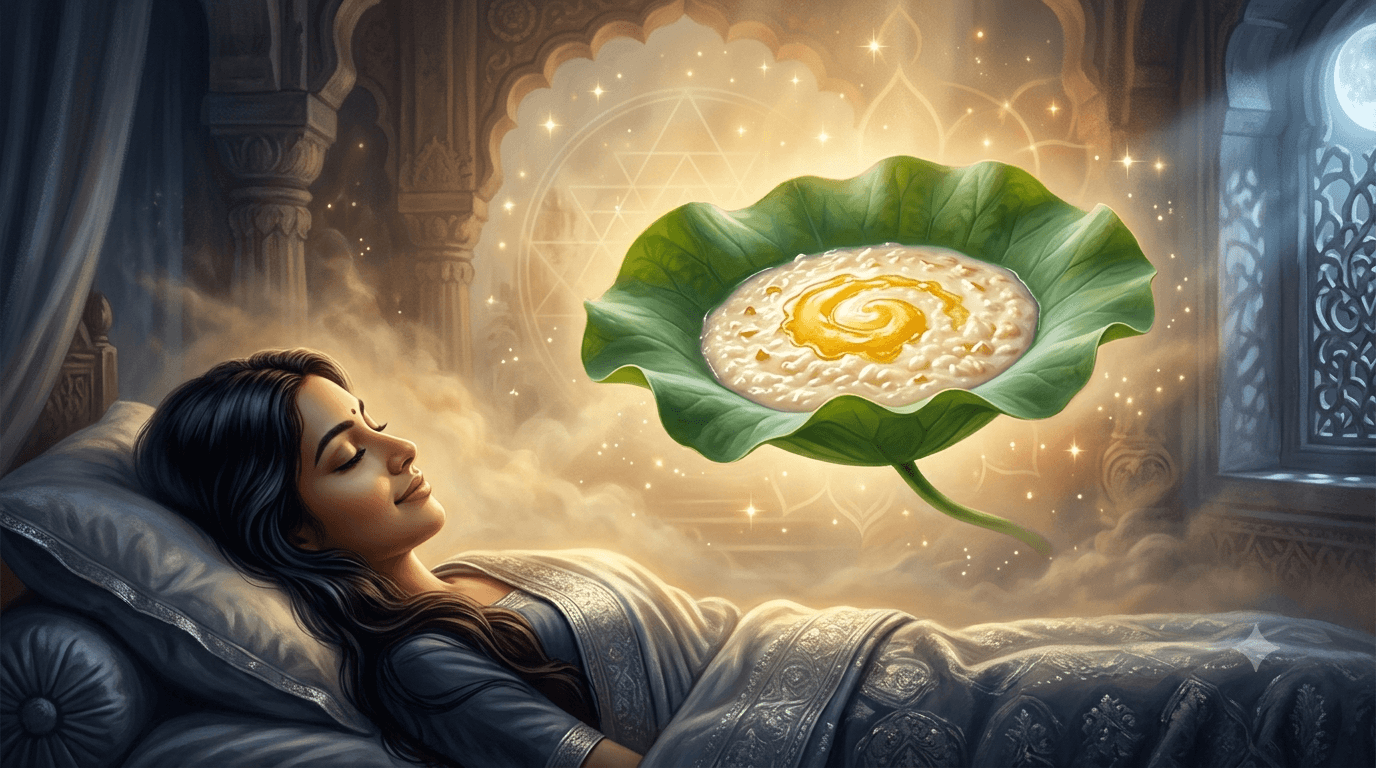 Dream of Eating Kheer (Payasam) with Ghee on a Single Lotus Leaf – Traditional Meaning and Interpretation