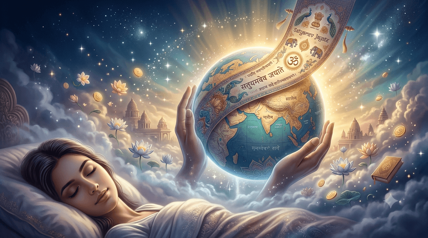 Dream of Holding the Earth Together with Its Banner in Both Hands – Traditional Vedic Dream Meaning and Interpretation