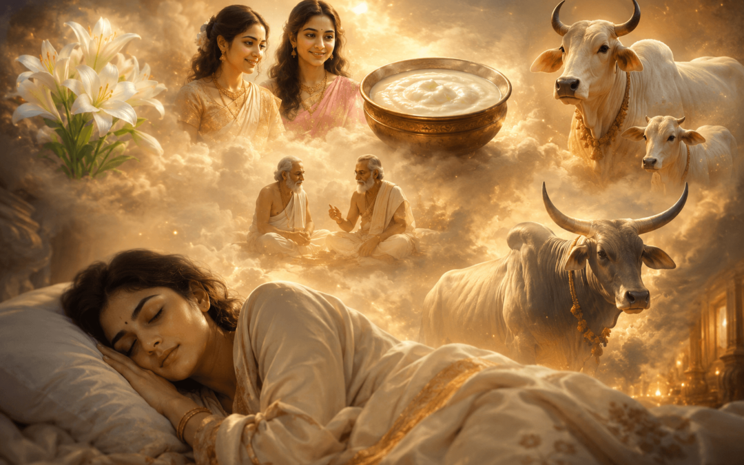 Dreams That Foretell Wealth: Six Auspicious Signs in the Atharvaveda Tradition