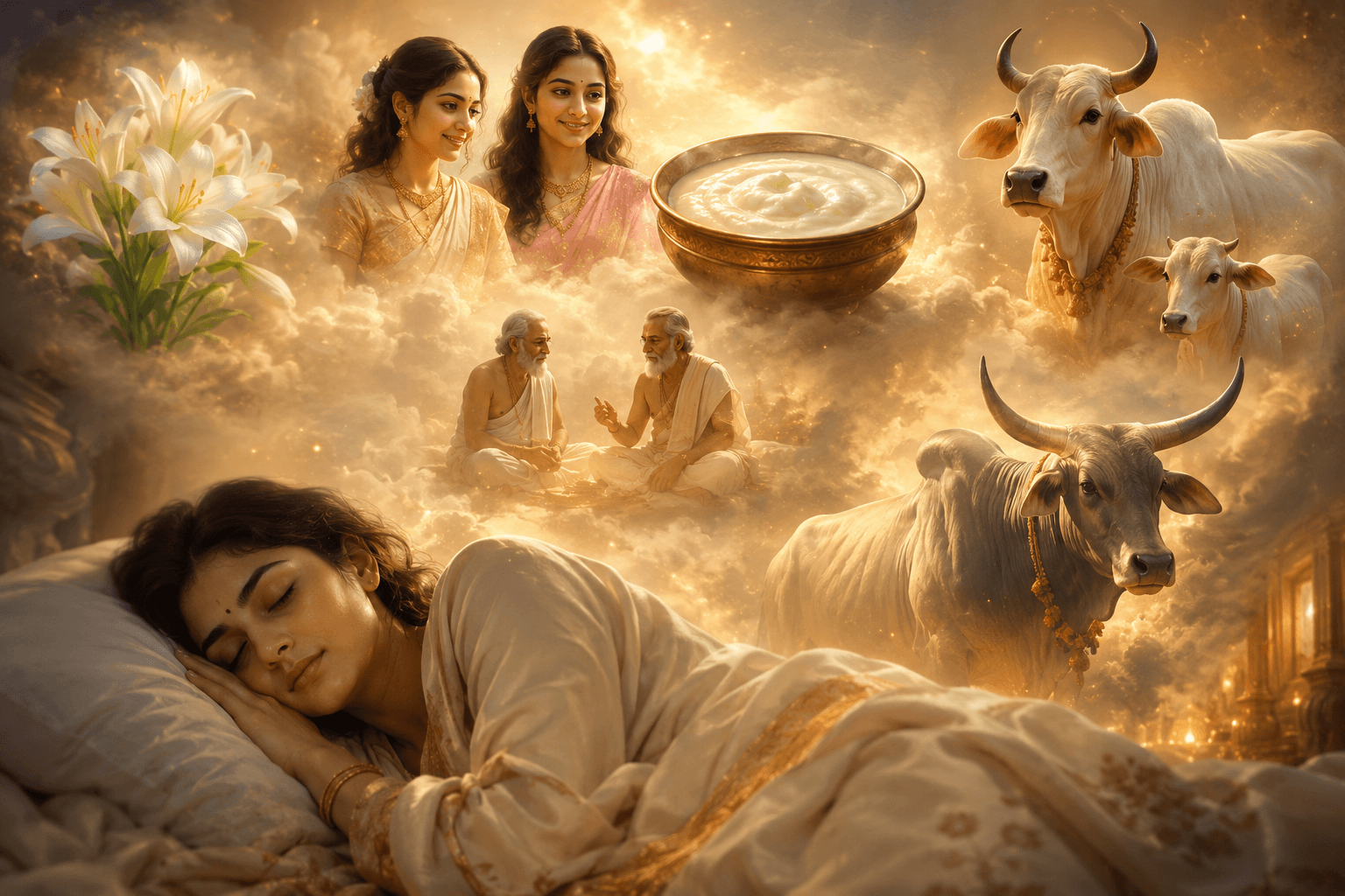 Dreams That Foretell Wealth Six Auspicious Signs in the Atharvaveda Tradition