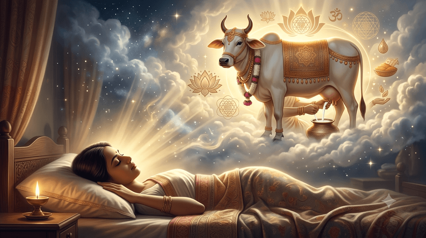 Home 2 Waking Up While Dreaming of Milking a Cow Traditional Vedic Meaning